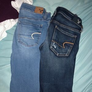 2 pairs of American Eagle jeans!